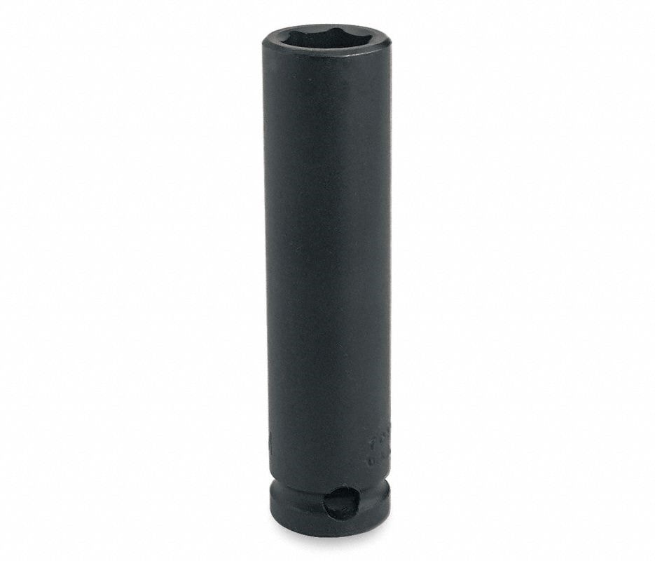 Drive Deep Impact Socket, 7/16", 3/8", 6 Point