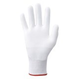 White Foam Polyurethane Palm Coated HPPE Reinforced DURACoil Knit Level A3 Cut Resistant Gloves thumbnail 2