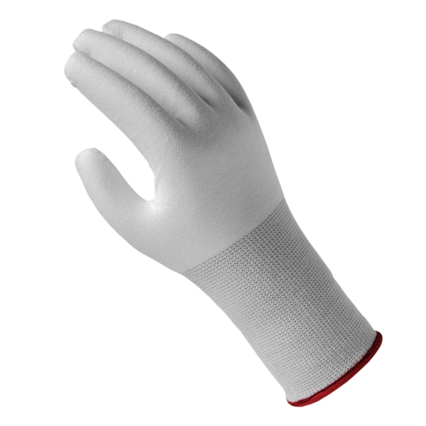 White Uncoated HPPE Reinforced DURACoil Knit Level A3 Cut Resistant Gloves