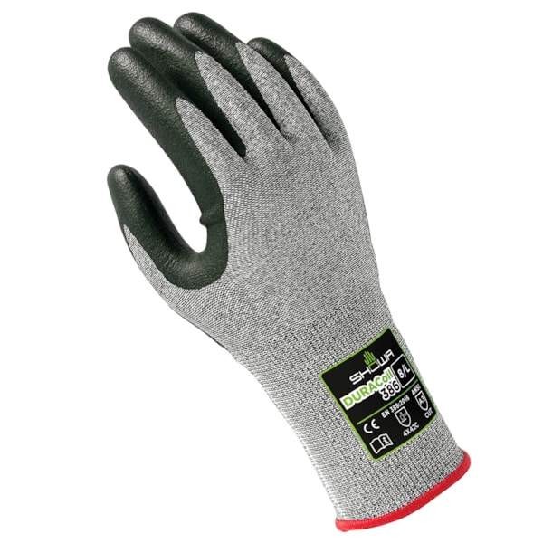 Foam Nitrile Palm Coated HPPE Reinforced DURACoil Knit Level A3 Cut Resistant Gloves