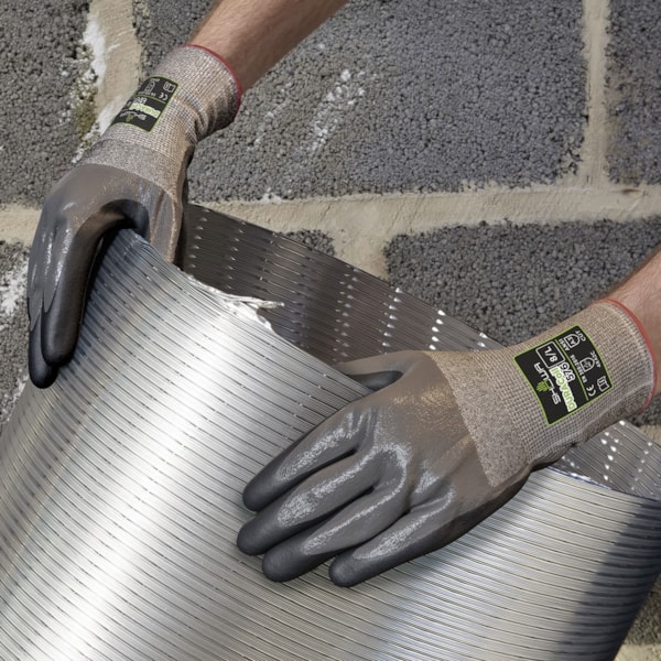 3/4 Foam Nitrile & Nitrile Palm Coated HPPE Reinforced DURACoil Knit Level A3 Cut Resistant Gloves
