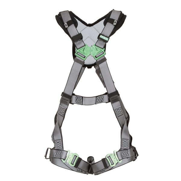 V-FIT™ Back D-Rings, Quick Connect Leg Straps, Shoulder Padding, Fall Protection Harness