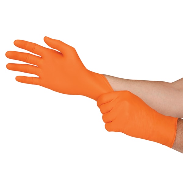 Industrial Grade Nitrile 5 mil Powder-Free 9.5" Disposable Gloves, 100/Box