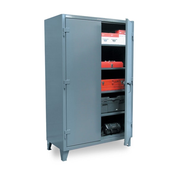 Heavy-Duty All-Welded 4-Shelf Industrial Cabinet, 60"W x 24"D x 72"H
