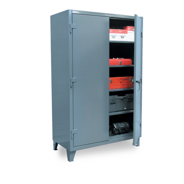 Heavy-Duty All-Welded 4-Shelf Industrial Cabinet, 72"W x 24"D x 72"H