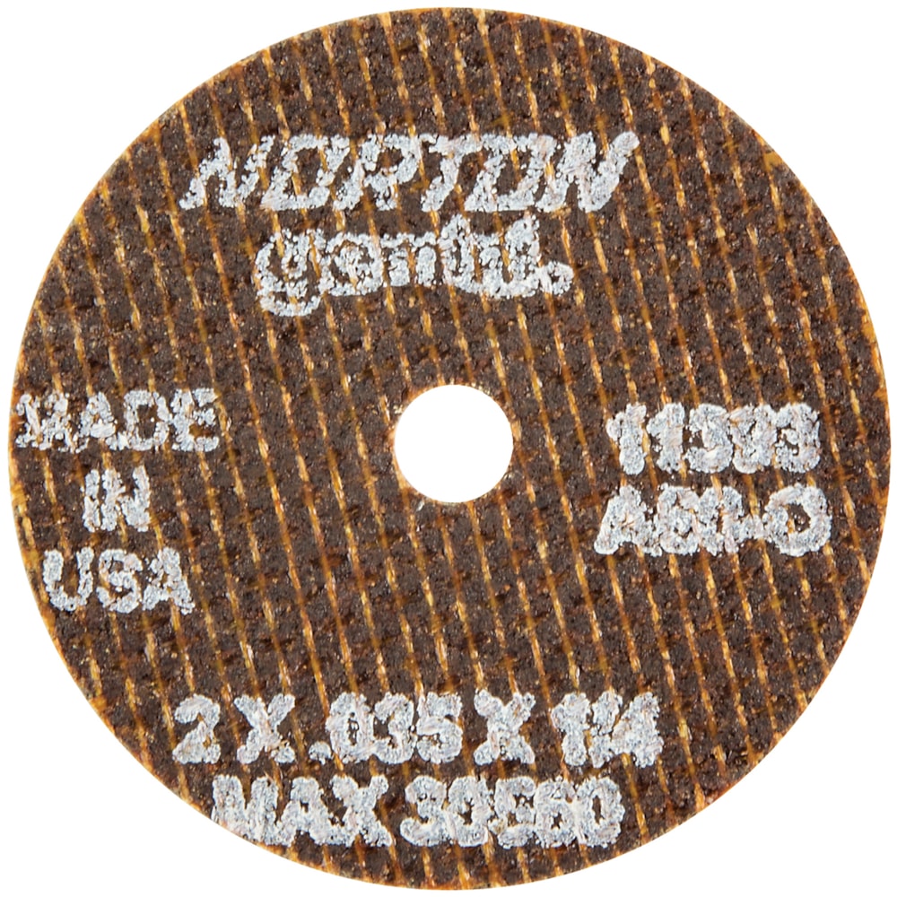 Gemini® A AO Type 01/41 2" Dia. x 0.035"THK 1/4" Arbor Hole Cut-Off Wheel