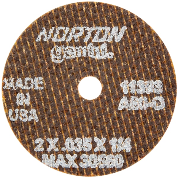 Gemini® A AO Type 01/41 2" Dia. x 0.035"THK 1/4" Arbor Hole Cut-Off Wheel