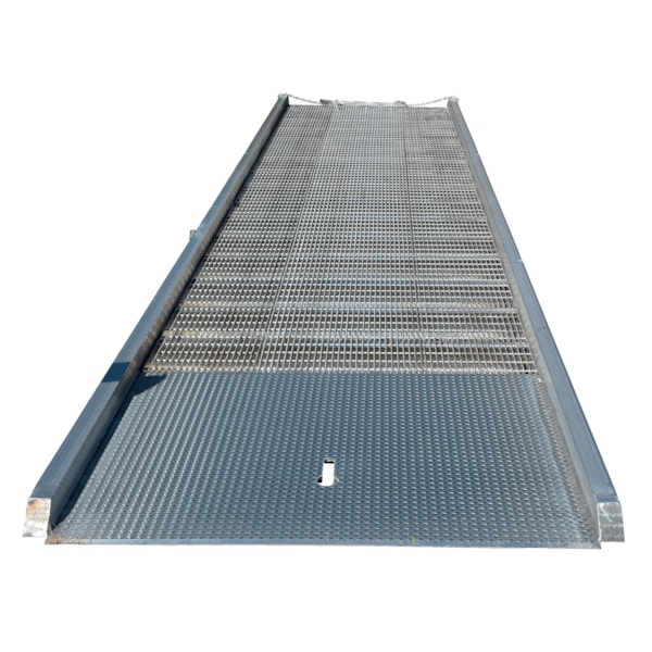 86" W x 360" L Aluminum Yard Ramp, 16,000 lb. Capacity