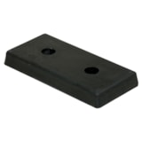 2" x 18" x 8" Rectangle Molded Rubber Bumper thumbnail 1