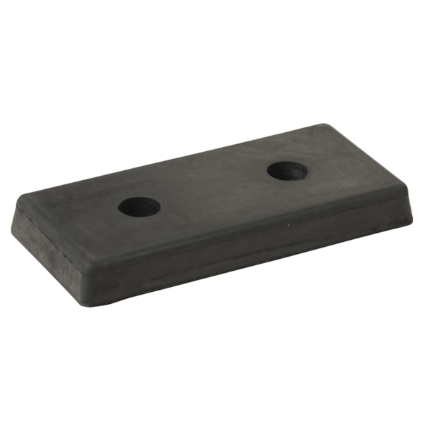 2" x 18" x 8" Rectangle Molded Rubber Bumper