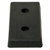 2" x 18" x 8" Rectangle Molded Rubber Bumper thumbnail 3