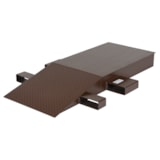 60" L x 24" W x 6.25" H Steel Wheel Riser With Fork Pockets thumbnail 2