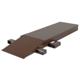 84" L x 24" W x 6.25" H Steel Wheel Riser With Fork Pockets thumbnail 2