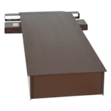 96" L x 24" W x 8.25" H Steel Wheel Riser With Fork Pockets thumbnail 4