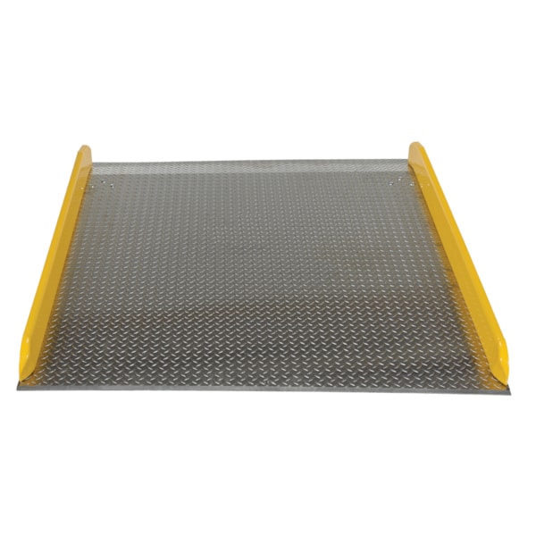 60" x 72" Alumiunum Dock Board with Steel Curb, 10,000 lb. Capacity