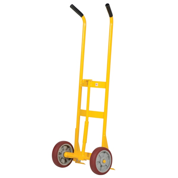 Poly-On-Poly Drum Truck with Spring Assist