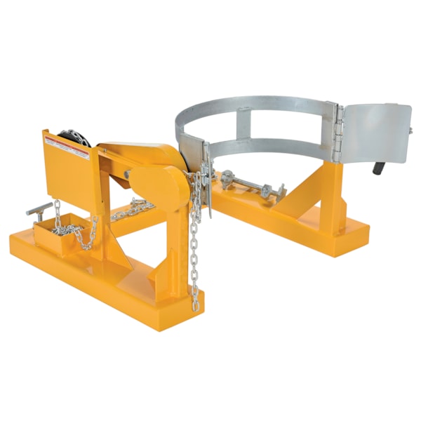 Fork Truck Drum Carrier & Rotator, 800 lb. Capacity