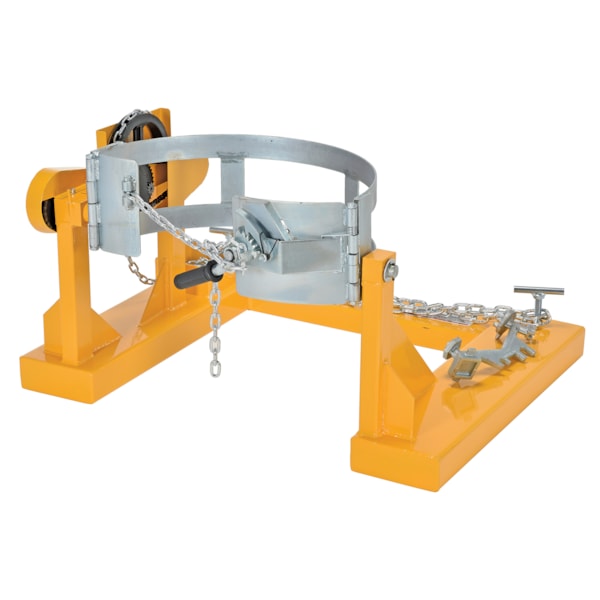 Fork Truck Drum Carrier & Rotator, 800 lb. Capacity