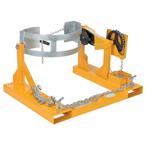 Fork Truck Drum Carrier & Rotator, 800 lb. Capacity