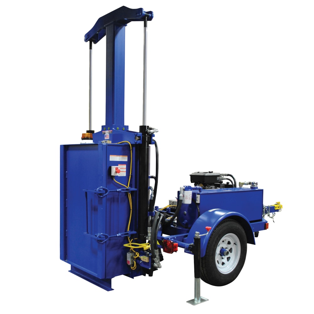 Gas-Powered Hydraulic Drum Crusher