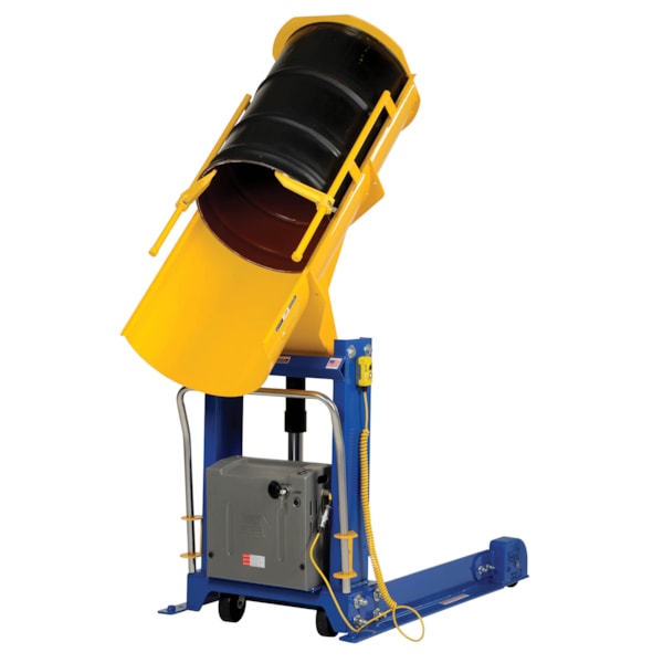 36" Portable Hydraulic Drum Dumper, 1,000 lb. Capacity