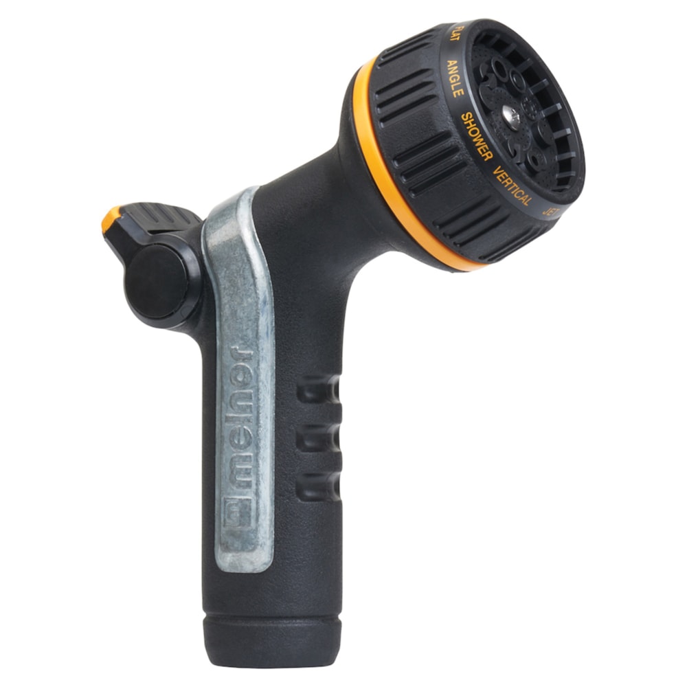 XT 10-Pattern Thumb Control Heavyweight Metal Water Hose Spray Nozzle