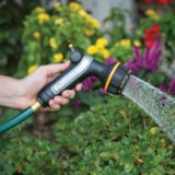 XT 10-Pattern Thumb Control Heavyweight Metal Water Hose Spray Nozzle thumbnail 3