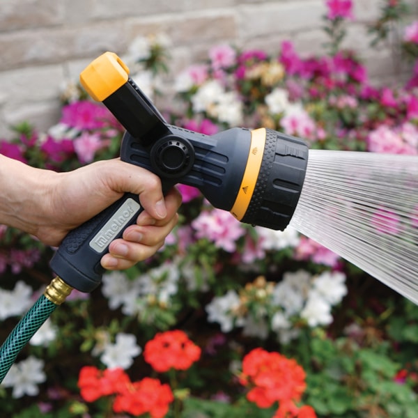 Torrent 7-Pattern Rear Lever 9.5 GPM Heavyweight Metal Water Hose Spray Nozzle