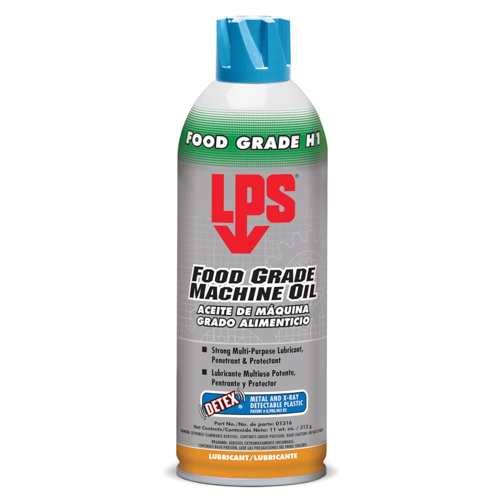 Food Grade Machine Oil & DETEX® 11 wt. oz. Aerosol Spray Metal Detectable