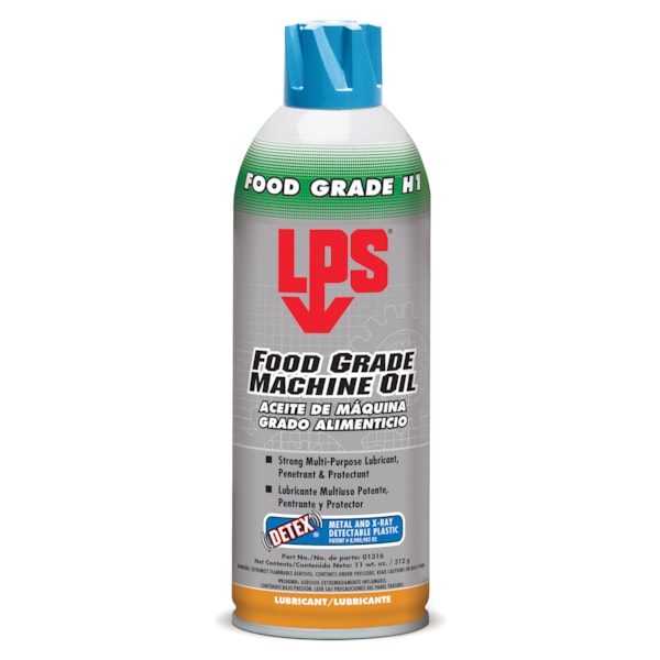 Food Grade Machine Oil & DETEX® 11 wt. oz. Aerosol Spray Metal Detectable