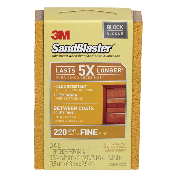 SandBlaster™ 5X 3 3/4" x 2 1/2" x 1" Advanced Sanding Sponge