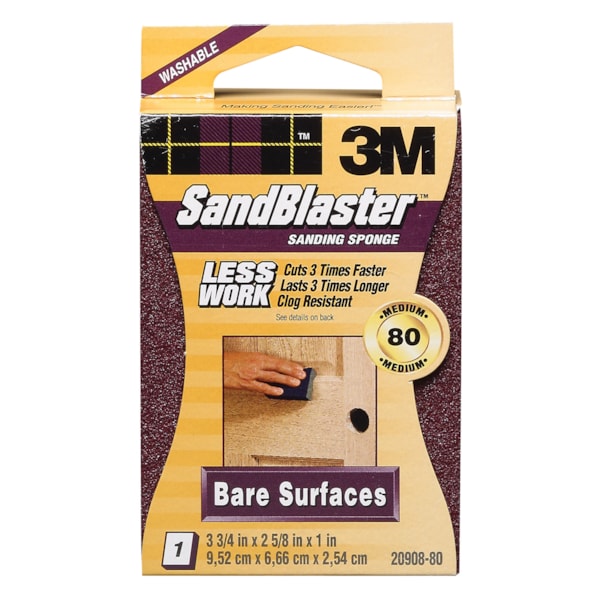 SandBlaster™ 5X 3 3/4" x 2 1/2" x 1" Advanced Sanding Sponge