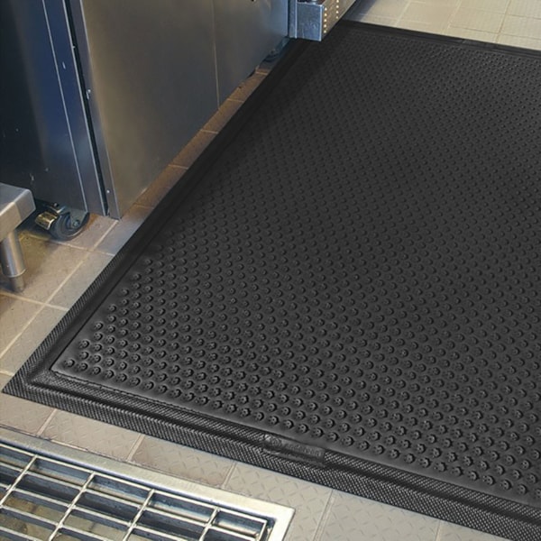 DuraComfort Textured Surface Mat Black 3' x 5'