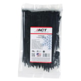 7" Cold Weather UV Black Nylon 50 lb. Zip Ties, 100/Pack thumbnail 2