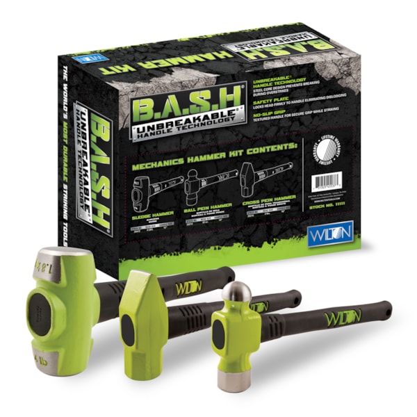 B.A.S.H.® 3-Piece Mechanic's Hammer Kit