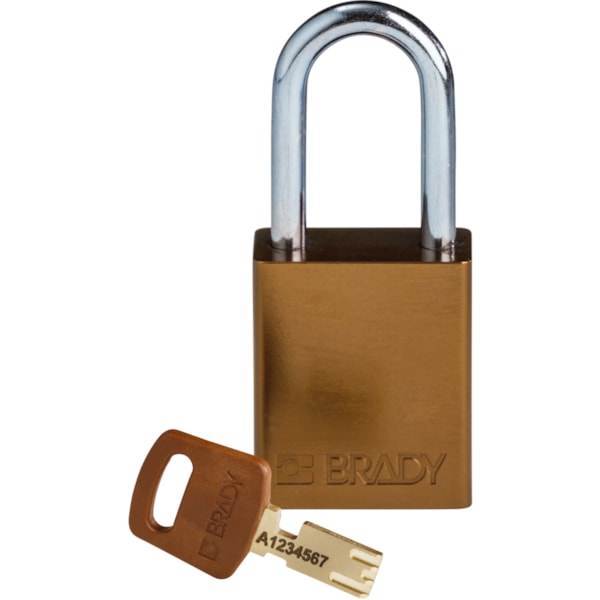 SafeKey Lockout Padlock Aluminum 1.5" Steel Shackle Keyed Different