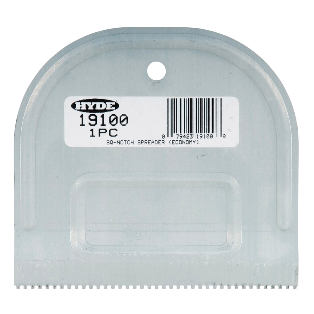 Metal 1/16" x 1/16" x 1/16" SQ-Notch Adhesive Spreader