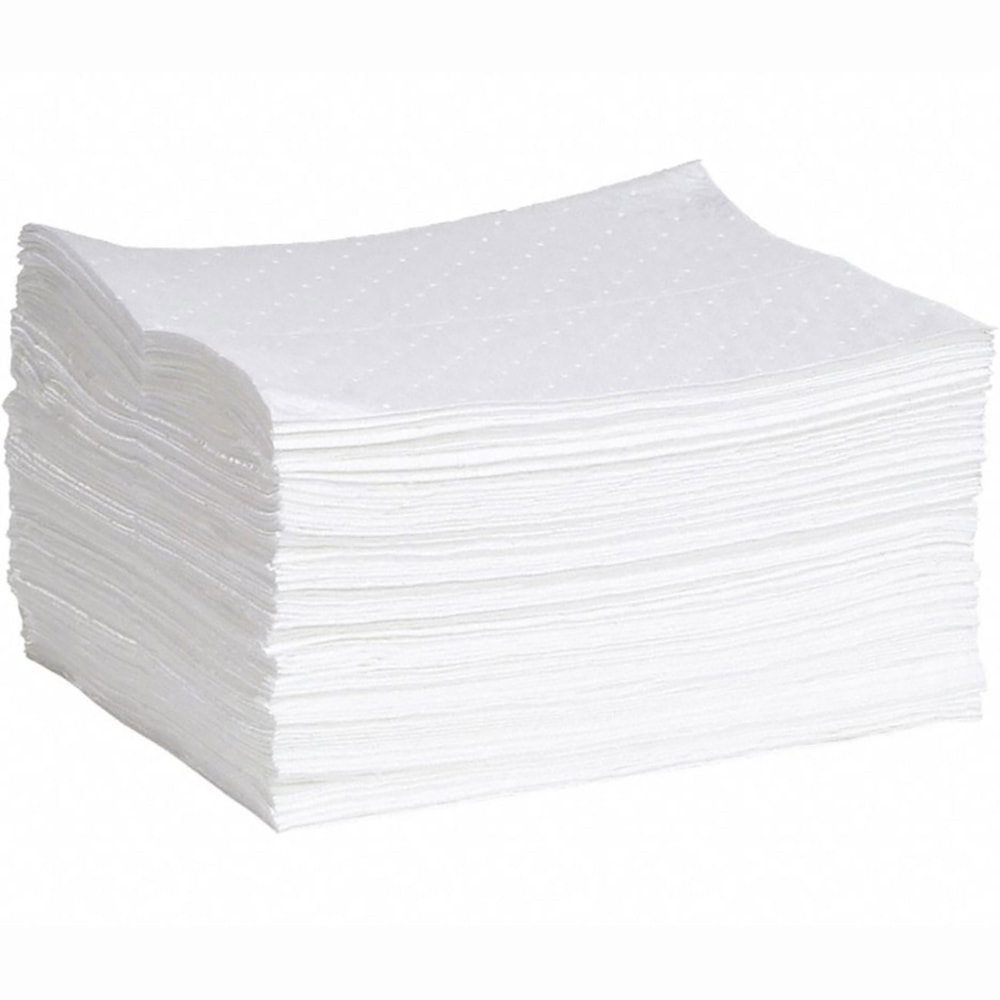 Protector™ 15" x 19" Medium Weight Oil Sorbent Pads 100/Bale & 23.4 gal. Capacity/Bale