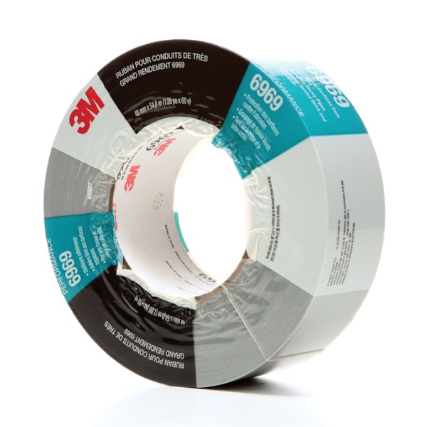 Extra Heavy Duty Duct Tape 6969 Silver, 48 mm x 54.8 m 10.7 mil