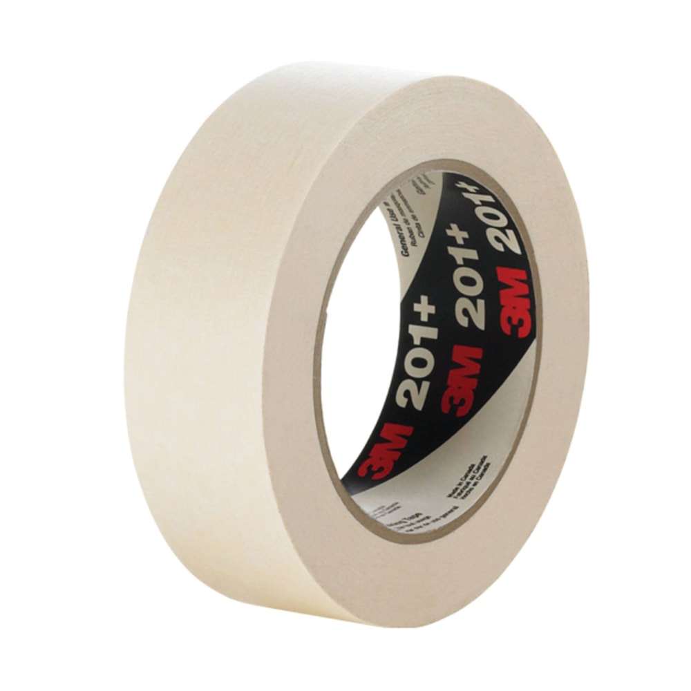 General Use Masking Tape 201+ Tan Roll, 72 mm x 55 m 4.4 mil, 12 per case Bulk