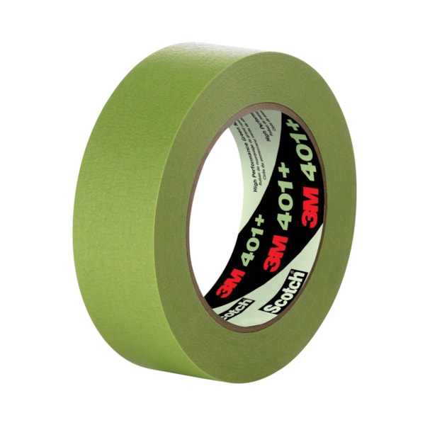 High Performance Green Masking Tape 401+, 96 mm x 55 m 6.7 mil, 8 per case Bulk