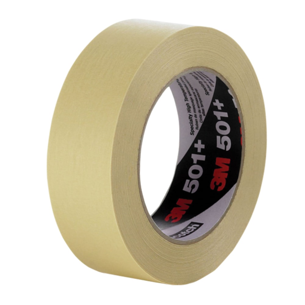 Specialty High Temperature Masking Tape 501+ Tan, 36 mm x 55 m 7.3 mil, 24 per case Bulk