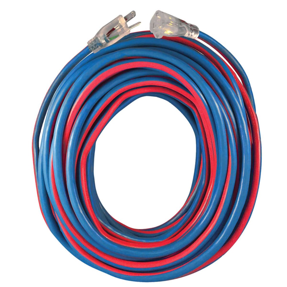 Extreme 25' 3-Conductor 300V SJEOOW 14/3 AWG Lighted End Outdoor Extension Cord