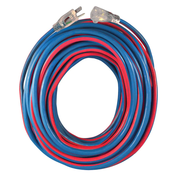 Extreme 25' 3-Conductor 300V SJEOOW 12/3 AWG Lighted End Outdoor Extension Cord