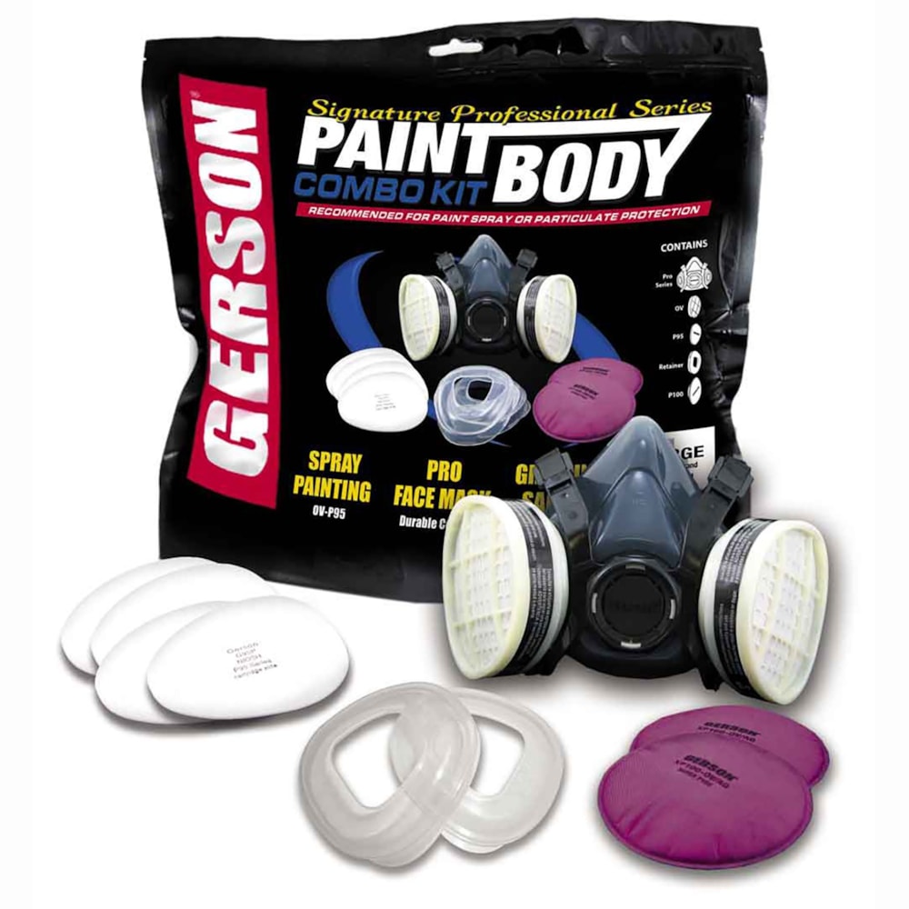 Signature Paint Spray & Body Work Half-Mask Respirator Combo Kit