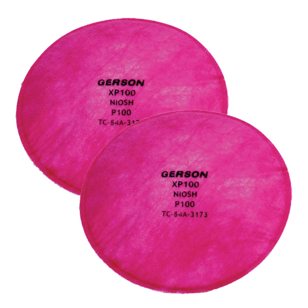 P100 Respirator Pancake Discs 2/Pack, For Use With 1/2 Mask and Full Face Respirators