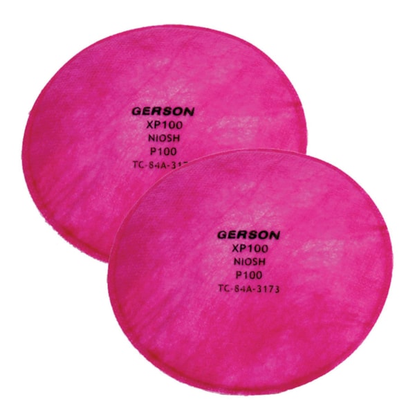 P100 Respirator Pancake Discs 2/Pack, For Use With 1/2 Mask and Full Face Respirators