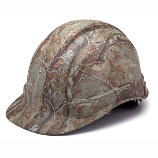 Ridgeline® Graphite & Camo Pattern 4-Point Ratchet Suspension Cap Hard Hat
