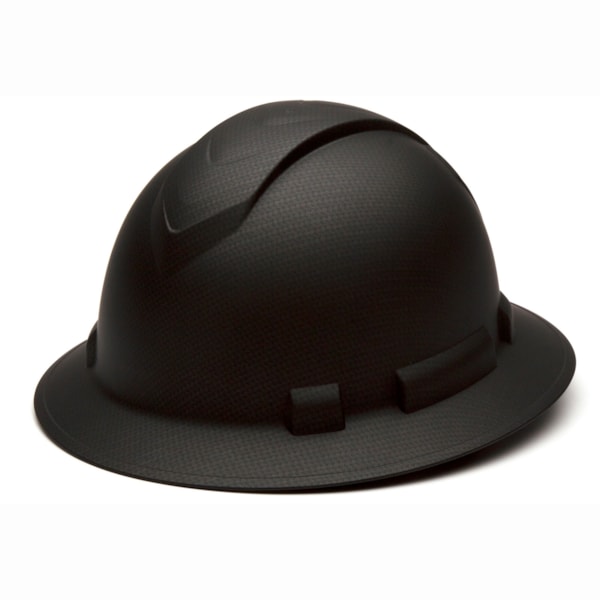 Ridgeline® Graphite Pattern Ratchet Suspension Full Brim Hard Hat
