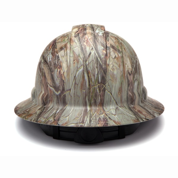 Ridgeline® Graphite Pattern Ratchet Suspension Full Brim Hard Hat